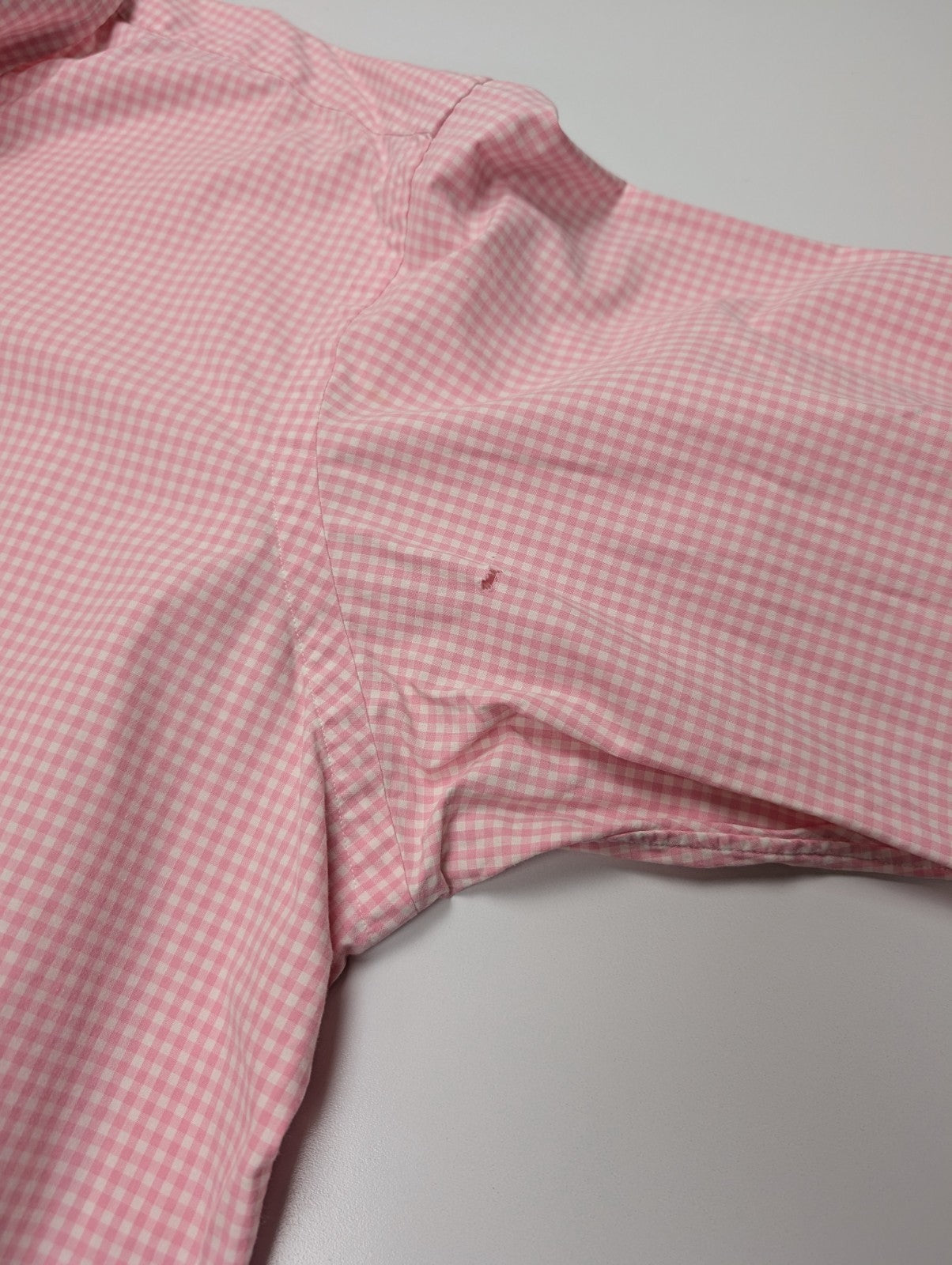 Chemise Polo Ralph Lauren Shirt XL XXL Classic Fit Carreaux Rose Button Down Cot