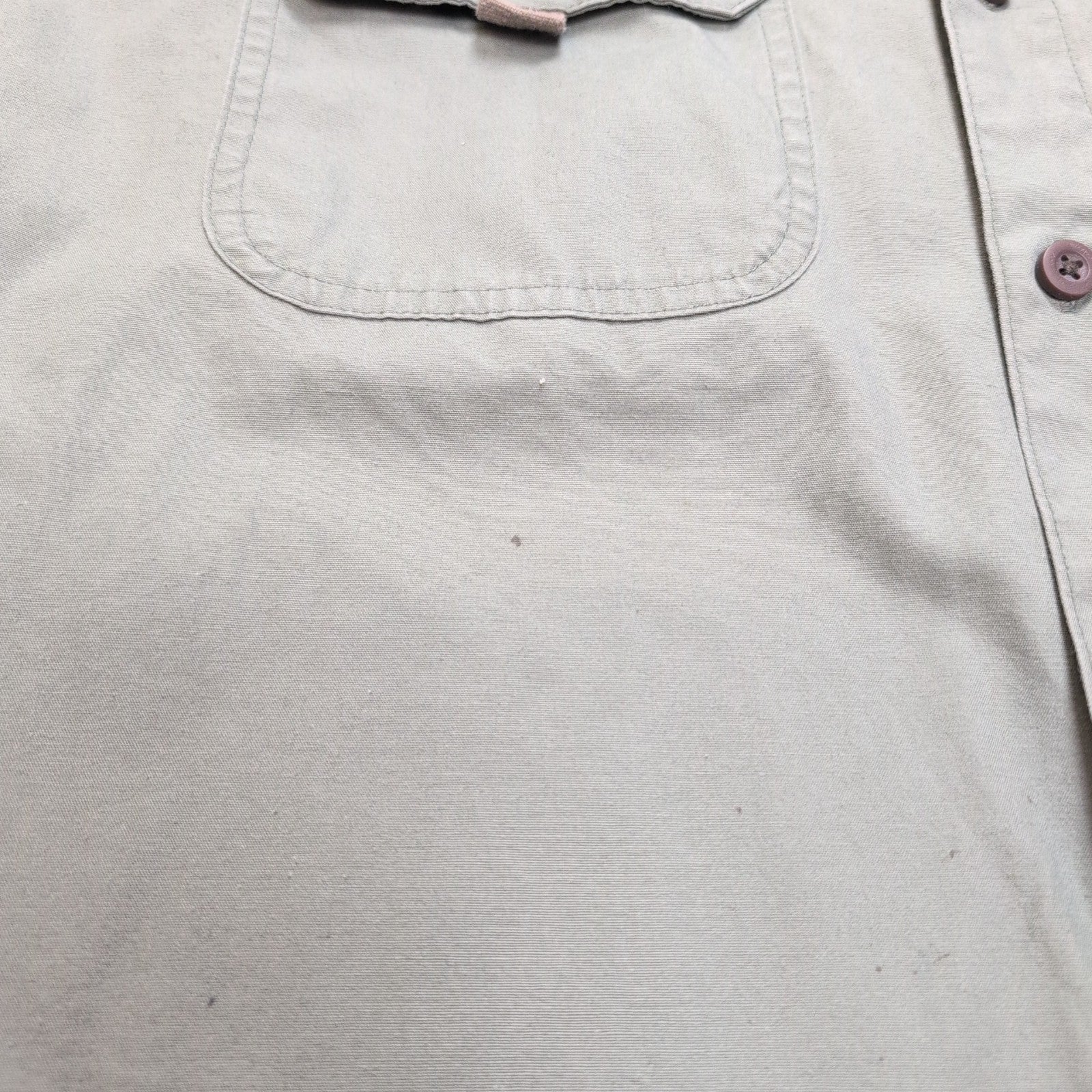 Chemise Wrangler kaki 2 poches logo brodé taille L manches longues homme