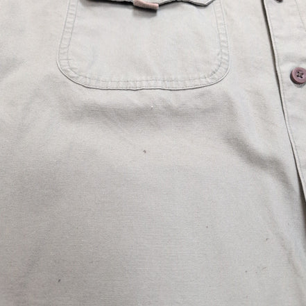 Chemise Wrangler kaki 2 poches logo brodé taille L manches longues homme