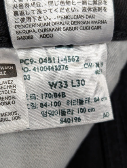Jean Levi's 511 Slim Fit Homme W33 L30 Noir Stretch Denim Excellent État vintage
