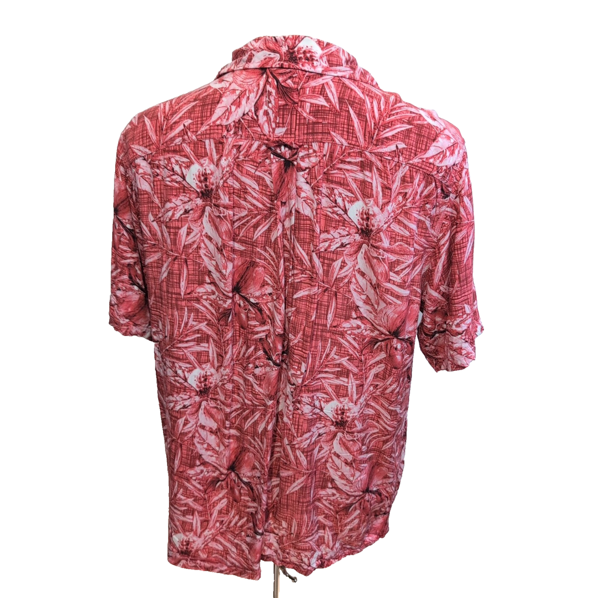 Chemise Hawaïenne Junction West Rayonne Rouge Floral L