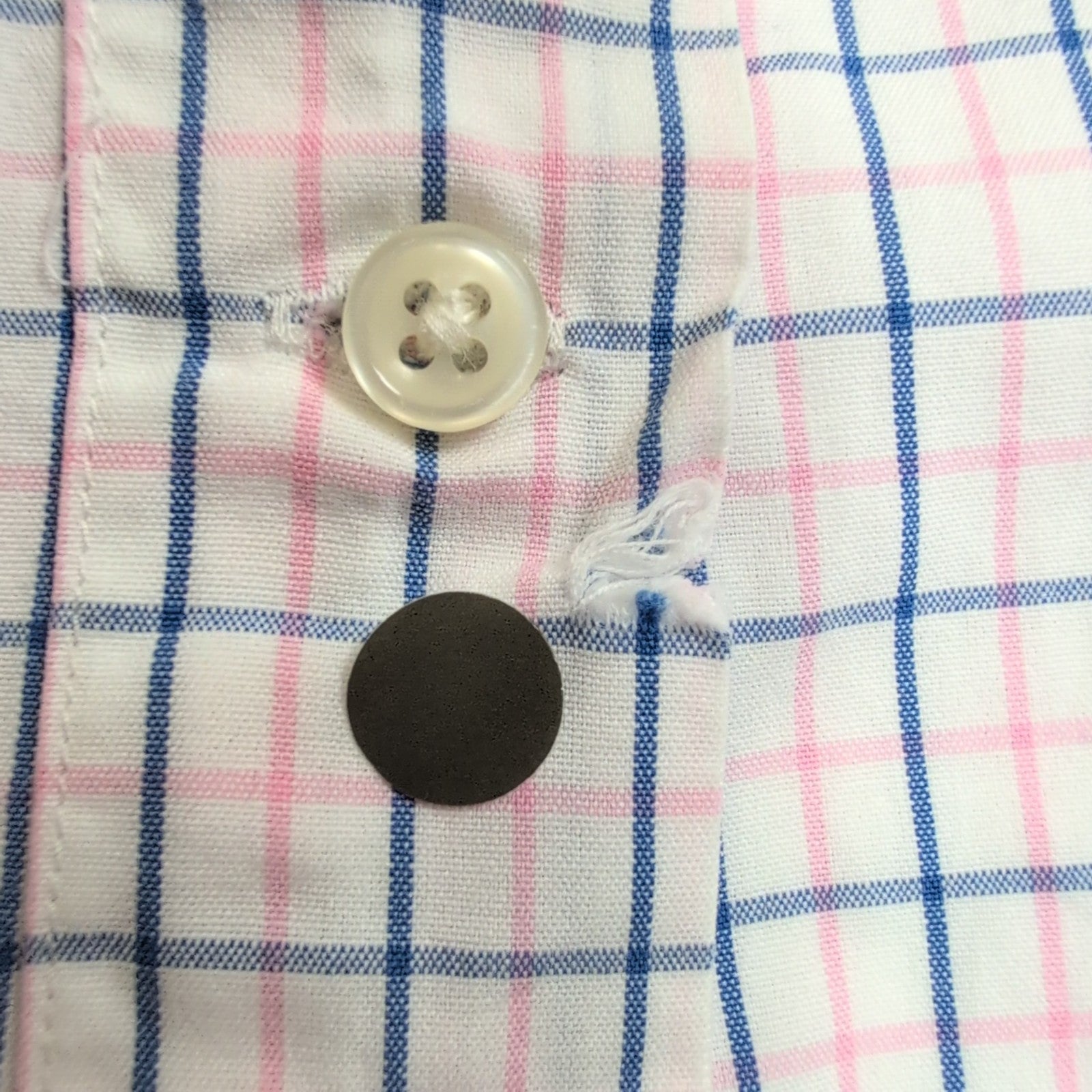 Chemise Ralph Lauren XL Rose Bleu Carreaux Classic Fit Shirt Button Down Coton