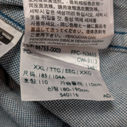 Chemise LEVI'S Flanelle XXL Vtg Coton Vert Pâle/Bleu Coupe Moderne