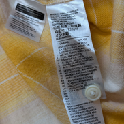 Chemise LEVI'S Flanelle à Grands Carreaux Jaune Manches Longues T.L étiquette S