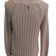 Pull Calvin Klein vintage rose saumon brillant satiné femme taille M