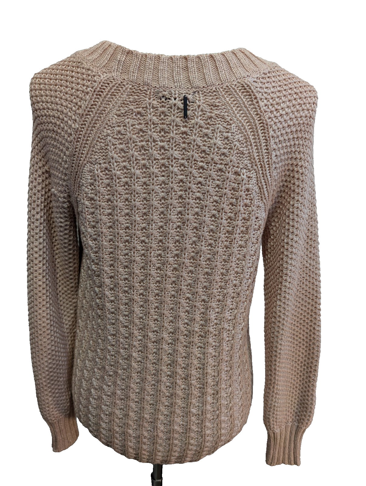 Pull Calvin Klein vintage rose saumon brillant satiné femme taille M