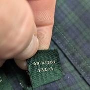 Chemise Lauren Ralph Lauren XL carreaux vert bleu violet shirt button down