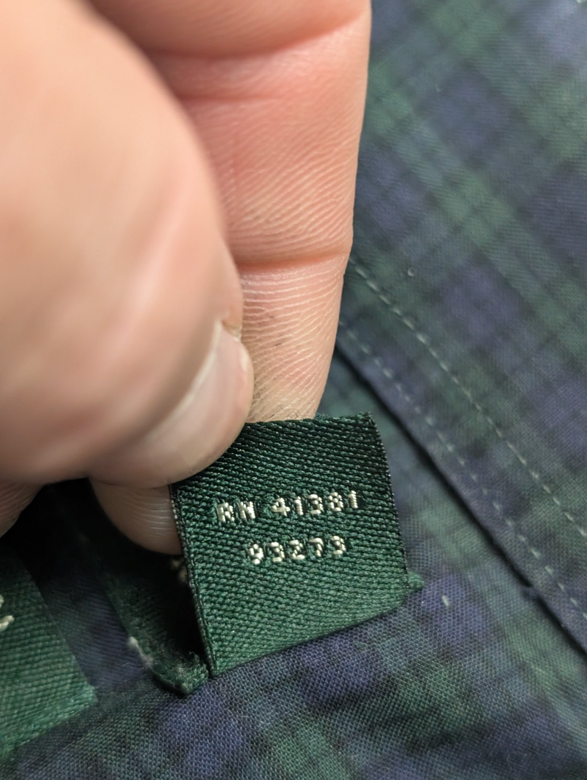 Chemise Lauren Ralph Lauren XL carreaux vert bleu violet shirt button down