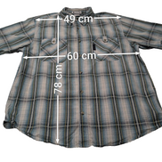 Chemise manches courtes Columbia à carreaux taille XL #203msch