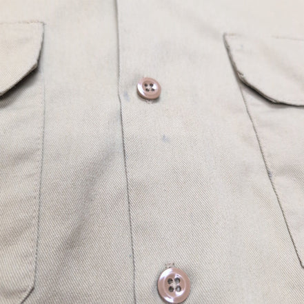 Chemise Dickies XL Beige Workwear Manches Courtes Poche Stylo