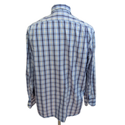 Chemise Lacoste Bleue À Carreaux Taille 42 L Manches Longues