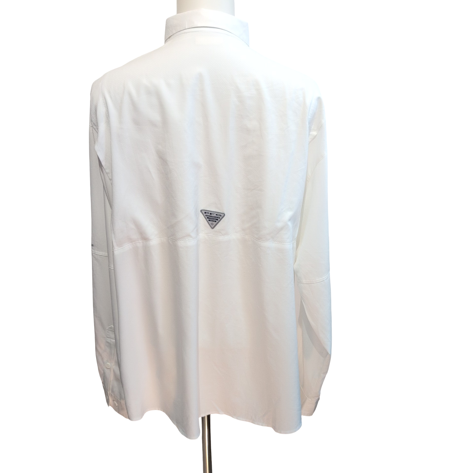Chemise Pêche Columbia PFG Omni-Shade XLTG Blanc 6 Poches Manches Longues