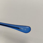 Lunettes de soleil Cœur Verres Bleus Strass Monture Métal Y2K