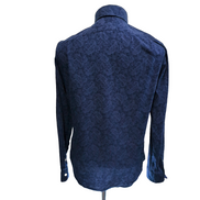 Chemise Ralph Lauren Indigo M Slim Fit bleu marine motif cachemire coton