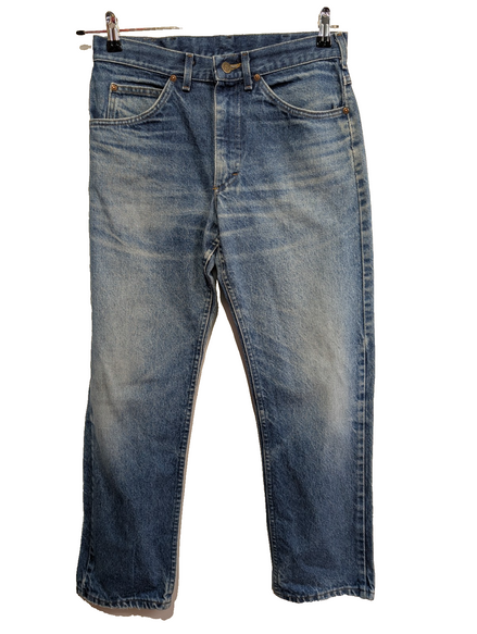 Jean Lee Vintage Regular Fit W29 L30 Bleu Denim Patiné Classic Straight