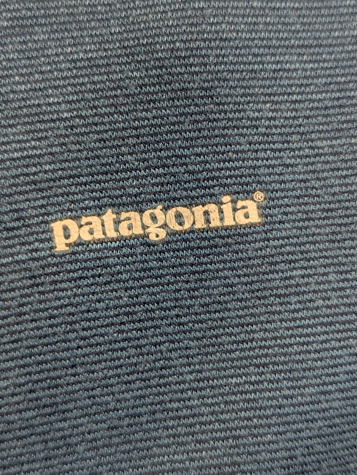 Polo Patagonia Capilene Bleu Col Zippé - Taille L Ajusté