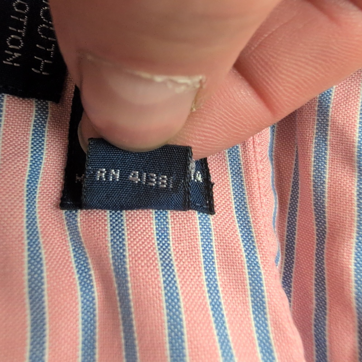 Chemise Ralph Lauren Yarmouth XL rose rayures logo marron coton