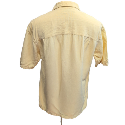Chemise Hawaïenne Monte Carlo M Lin Rayonne Style Cuba Panama Beige