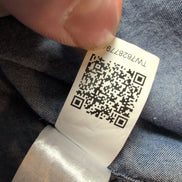 Chemise Tommy Hilfiger Manches Courtes Bleue à Poche Taille XL