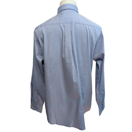 Chemise Henbury M/L 15,5 Neuve Jamais Portée Bleu Uni Coton Poche