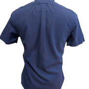 Chemise Ralph Lauren Manches Courtes Slim Fit Bleu Marine Taille S