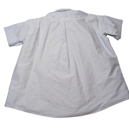 Chemise L.L. Bean bleue unie manches courtes taille XL / XXL Homme