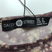 Haut Daisy Street Femme 36 S Mesh Résille Fleuri Marron Bordeaux Manches Longues