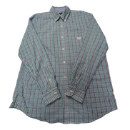 Chemise CHAPS verte et bleue à carreaux taille L #59e