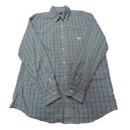 Chemise CHAPS verte et bleue à carreaux taille L #59e