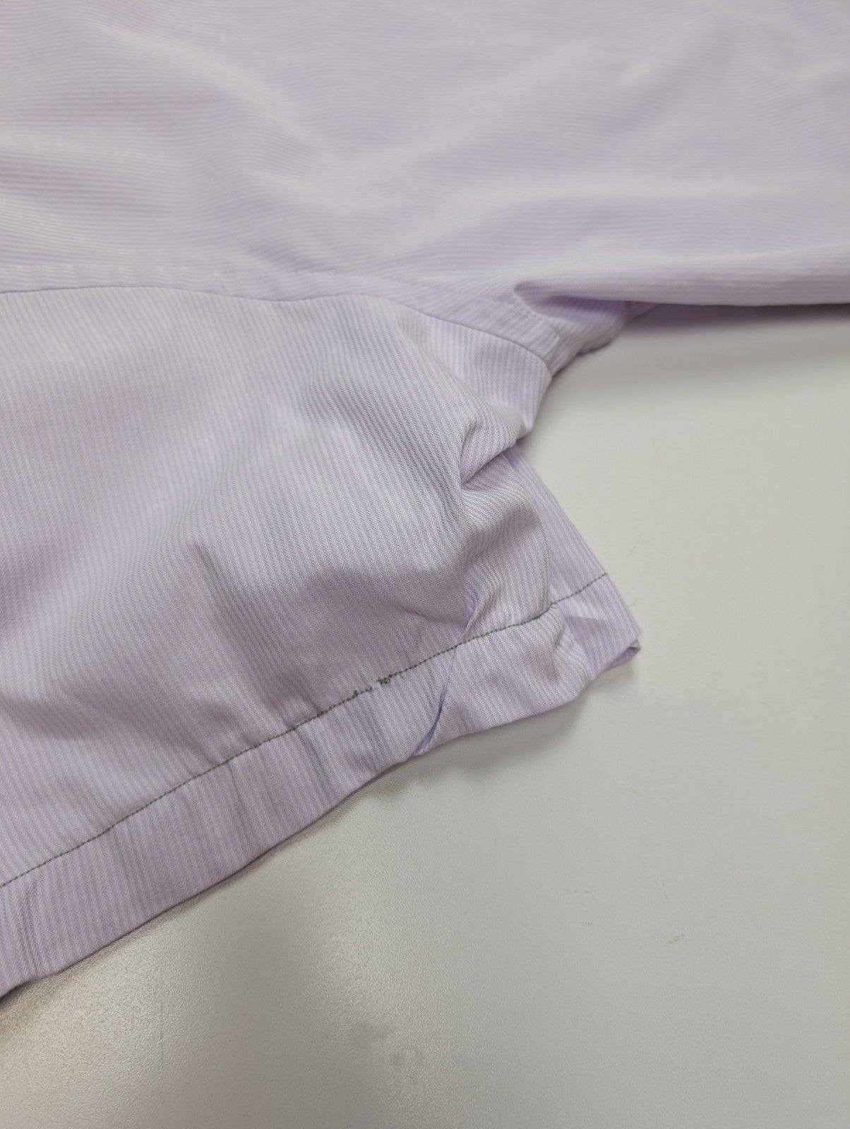 Chemise CHAPS lila violet uni manches courtes taille L Homme