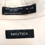 Chemise Nautica Rose Pâle / Taille L-XL / 100% Coton / Manche Courtes / Poche