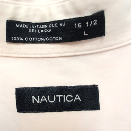 Chemise Nautica Rose Pâle / Taille L-XL / 100% Coton / Manche Courtes / Poche