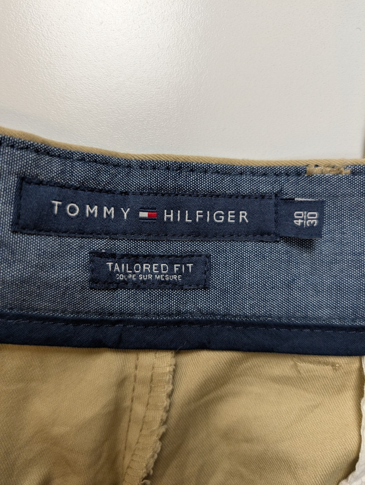 Pantalon Chino TOMMY HILFIGER Beige 🏷️ NEUF AVEC ÉTIQUETTE 🏷️ Taille W40 L30
