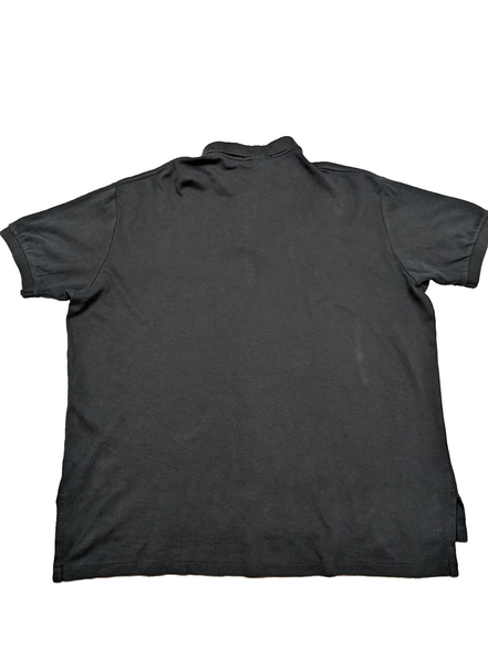 Polo manches courtes Polo Ralph Lauren XL noir uni logo rouge coton