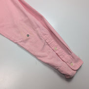 Chemise Ralph Lauren L Rose Uni Oxford Coton Logo Marron Manches longues