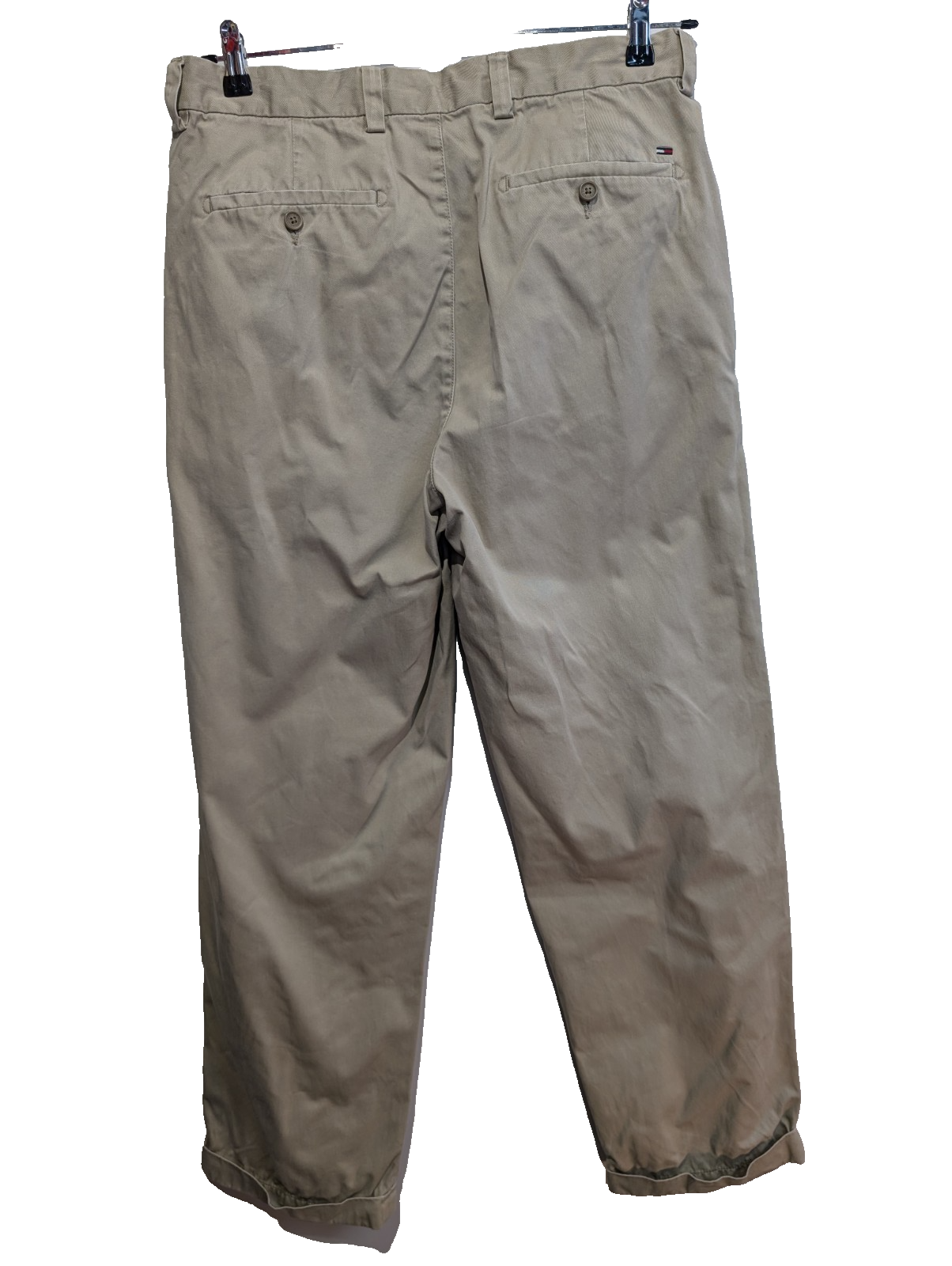 Pantalon Chino Tommy Hilfiger à Pinces Coupe Vintage Crème W34 L32