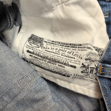 Levi’s 501 Jean Homme W33 L36 Bleu Foncé Vintage 1947 Pantalon Bouton