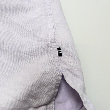 Chemise Nautica Classic Fit XXL Lilas Ramie (Lin) Coton Manches Courtes