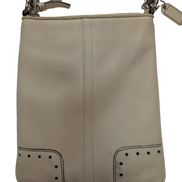 Sac bandoulière Coach cuir blanc cassé crème crossbody