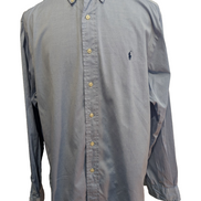 Chemise Ralph Lauren XL XXL Bleu Clair Classic Fit Shirt Button Down