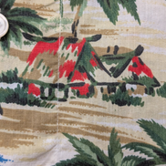 Chemise Hawaïenne J.Crew Coton Bleu Motif Plage & Palmiers - Taille S