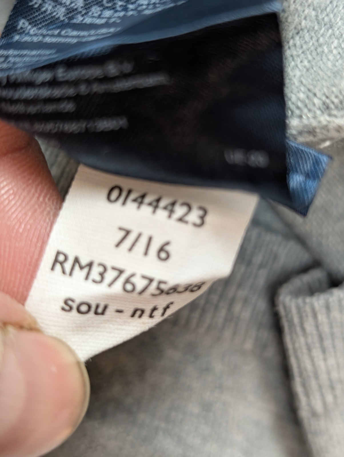 Pull Tommy Hilfiger - Col V - Gris - Maille fine - Taille XL