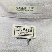 Chemise L.L. Bean bleue unie manches courtes taille XL / XXL Homme