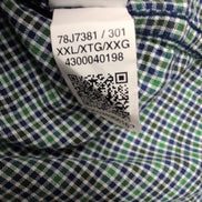 Chemise Tommy Hilfiger Verte À Petits Carreaux Regular Fit Taille XXL