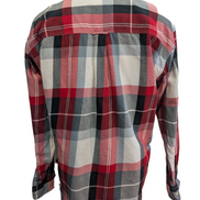 Chemise CHAPS RALPH LAUREN - Carreaux Rouge/Gris - Taille M - 100% Coton