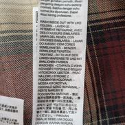 Chemise LEVI'S Western Carreaux Bordeaux et Crème Manches LonguesTaille M
