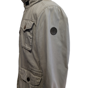 Marc O'Polo Veste Blouson Coton Crème Beige M Capuche Col Field Jacket | 313BSR