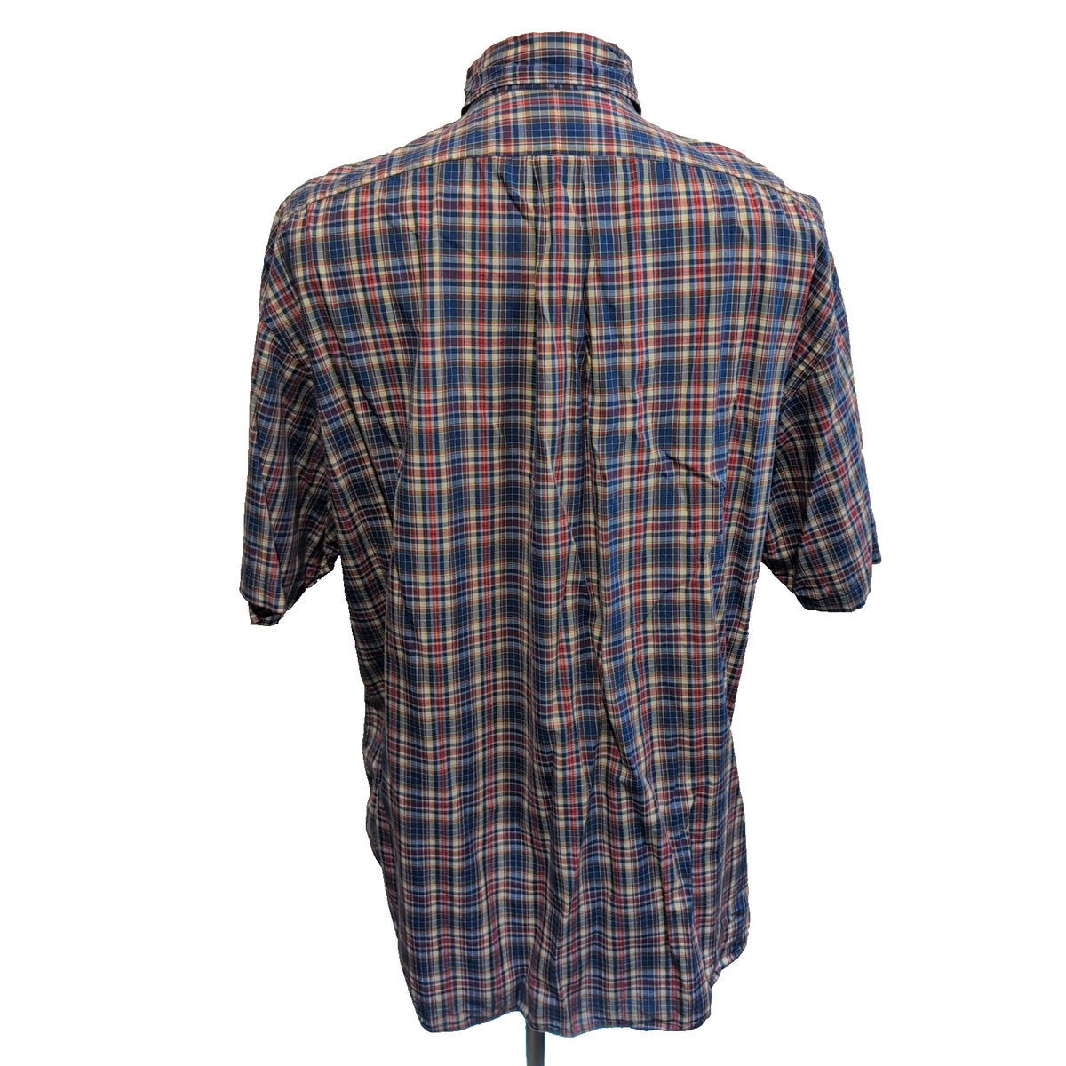 Chemise Ralph Lauren XL Bleue Rouge Manches Courtes Logo Bleu