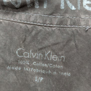 Chemise Calvin Klein gris foncé effet patiné taille S manches longues homme