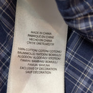 CHEMISE POLO Ralph Lauren homme XL Slim Fit Bleu Blanc SANS LOGO 💙